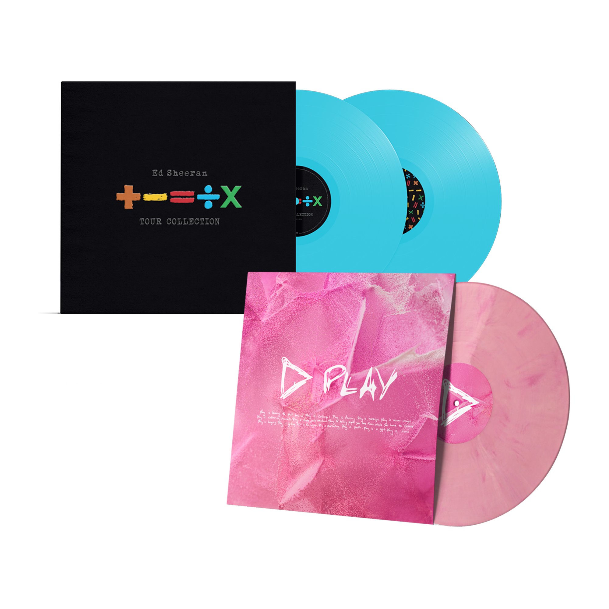 Play Pink & White LP & +-=÷× (Tour Collection) Vinyl Bundle – Ed Sheeran