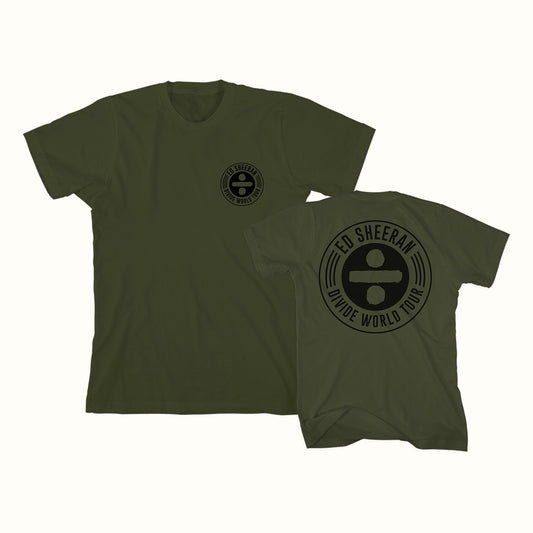 ÷ World Tour T-Shirt - Olive