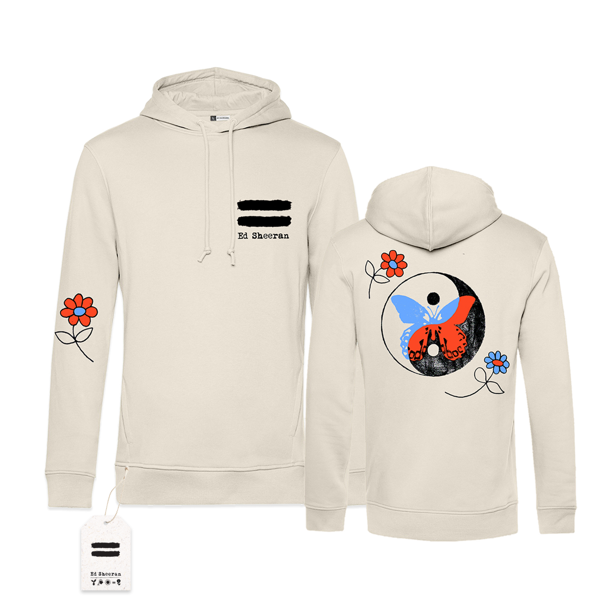 Yin Yang Butterfly Sand Hoodie