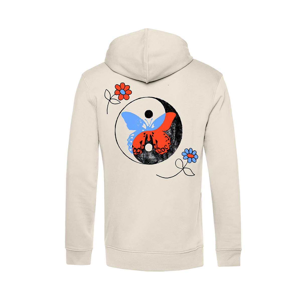 Yin Yang Butterfly Sand Hoodie