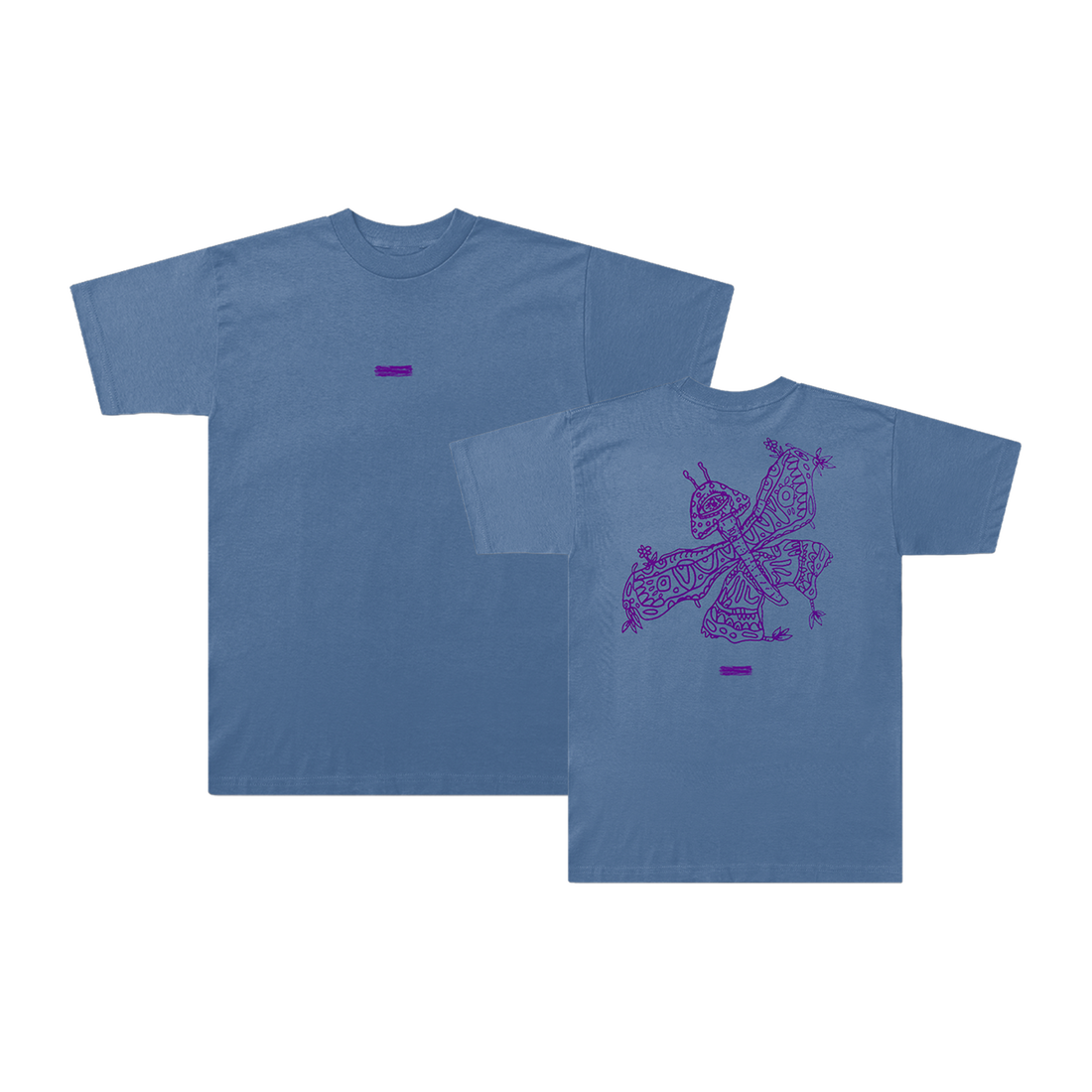 Life Goes On Mushroom Butterfly T-Shirt
