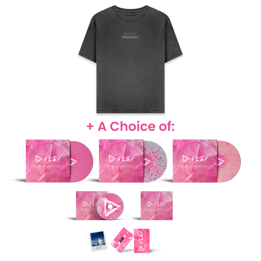 Play Charcoal T-Shirt & Album Bundle Play Charcoal T-Shirt & Album Bundle