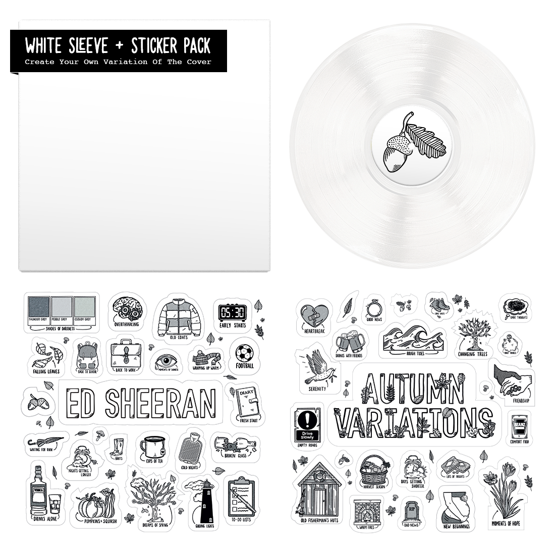 Autumn Variations Sticker Sheet Vinyl