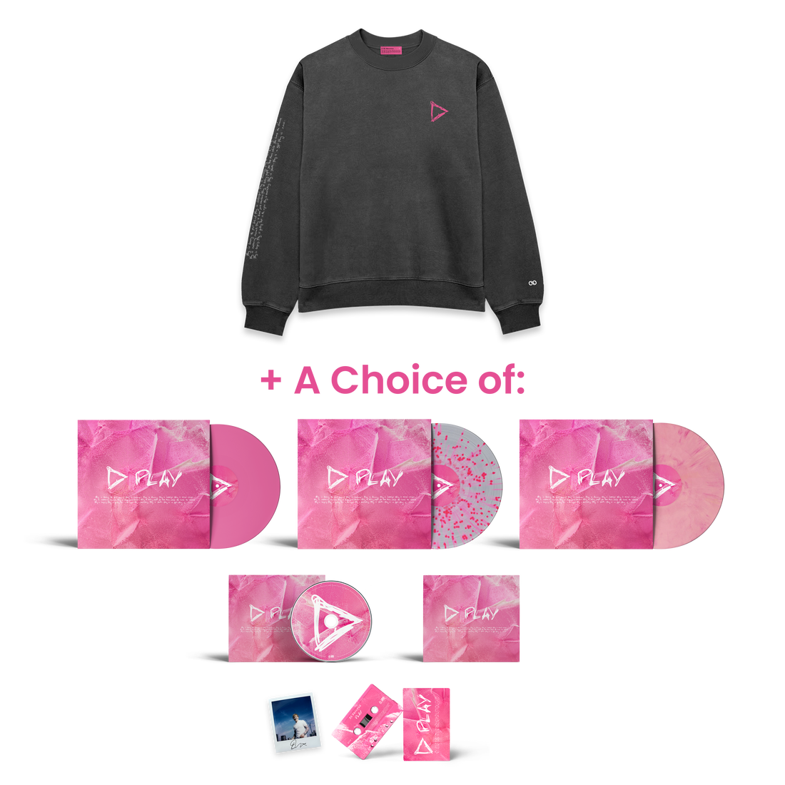 Play Charcoal Sweater & Album Bundle