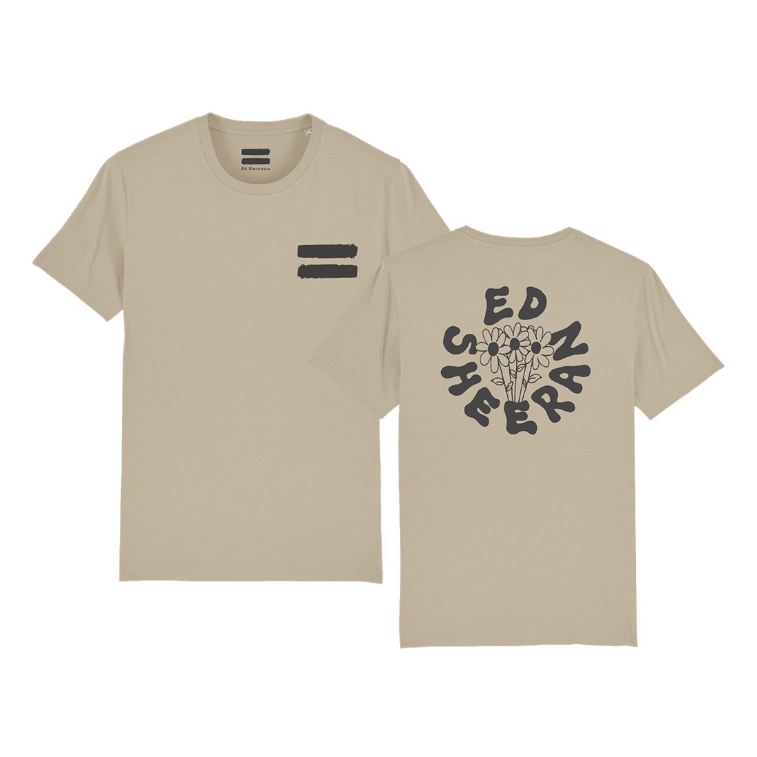 Equals A Bunch Of Flowers T-Shirt Natural