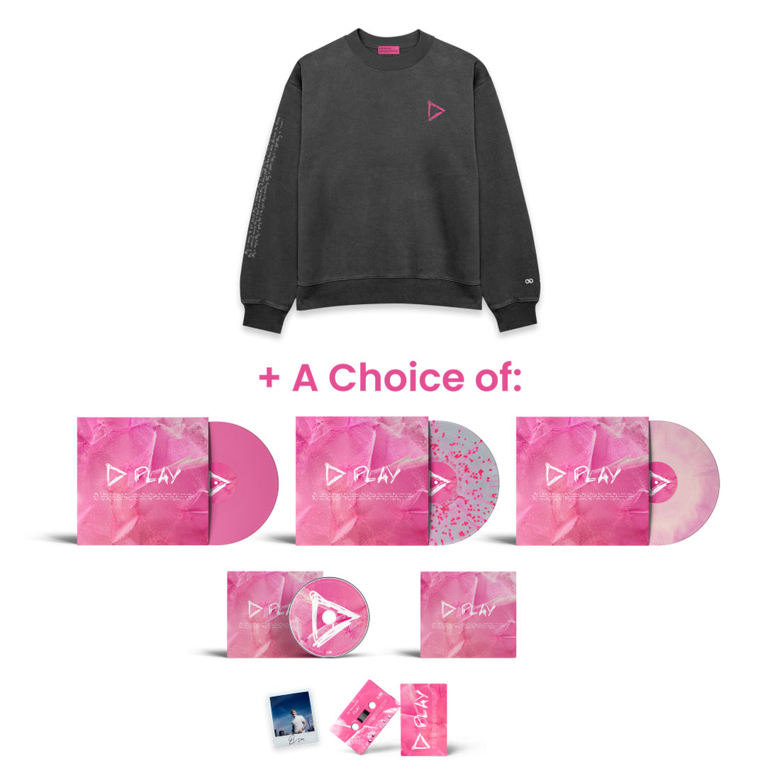 Play Charcoal Sweater & Album Bundle
