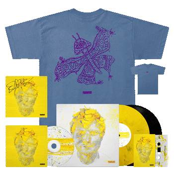 Life Goes On Mushroom Butterfly T-Shirt + Album Bundle (Includes Signed Artcard)