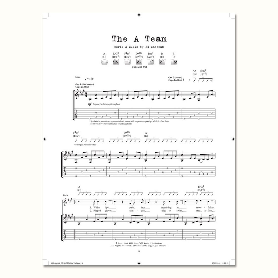 + Tab & Lyrics Songbook