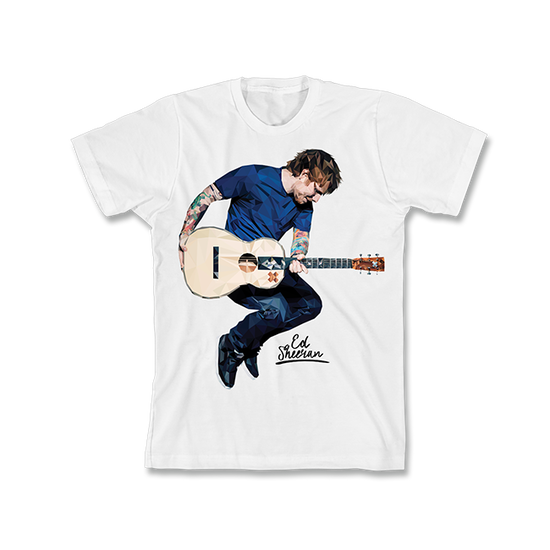 White Ed Guitar T-shirt